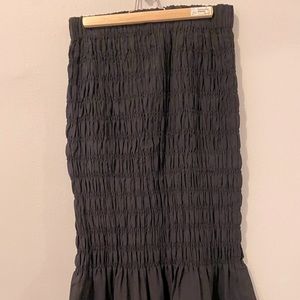 H&M Linen-blend Flared Pencil Skirt